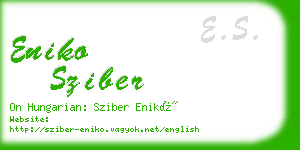 eniko sziber business card